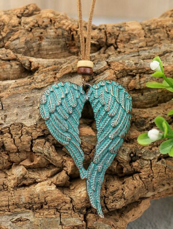 Angel Wing Heart Necklace - Image 2